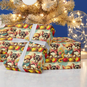 Papier Cadeau Chihuahua Puppies