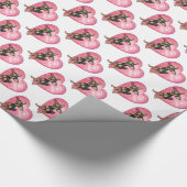 Papier Cadeau Chihuahua Saint-Valentin (Coin)