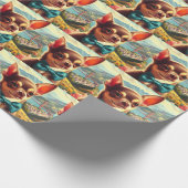 Papier Cadeau Chihuahua vintage (Coin)