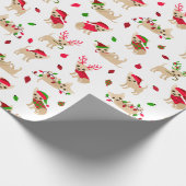 Papier Cadeau Chihuahuas de Noël (Coin)