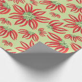 Papier Cadeau Chili Pepper Christmas Poinsettia (Coin)