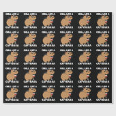 Papier Cadeau Chill Capybara Cute Amant Animal (Plat)