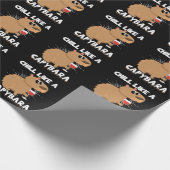 Papier Cadeau Chill Capybara Cute Amant Animal (Coin)