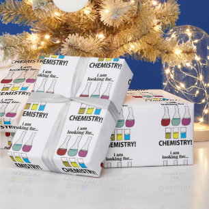 Papier Cadeau Chimie Drôle Je cherche la chimie