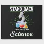 Papier Cadeau Chimie Laboratoire Physique Science Biologie (Plat)