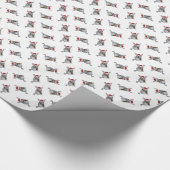 Papier Cadeau Chinchilla de Noël (Coin)