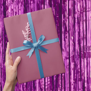 Papier Cadeau Chine Rose couleur solide
