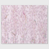 Papier Cadeau Chine rose Découpage chinois (Plat)