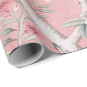 Papier Cadeau Chine rose Découpage chinois (Coin rond)