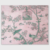 Papier Cadeau Chine rose Découpage chinois (Plat)