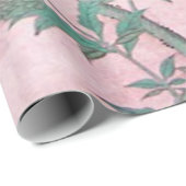 Papier Cadeau Chine rose Découpage chinois (Coin rond)