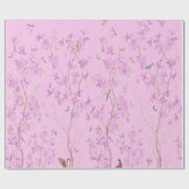 Papier Cadeau Chine rose Découpage chinois (Plat)