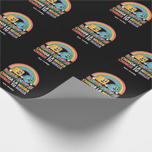 Papier Cadeau Chinga La Migra Chinga Tu Maga Funny Arc en ciel