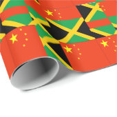 Papier Cadeau Chinois-Jamaïcain (Coin rond)