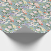 Papier Cadeau Chinoiserie Jade Floral Egret (Coin)