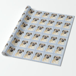 Papier Cadeau Chinook (Oreilles Laissées) Peinture - Art Chien o