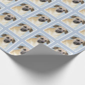 Papier Cadeau Chinook (Oreilles Laissées) Peinture - Art Chien o (Coin)