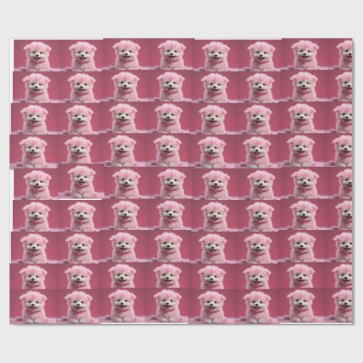 Papier Cadeau chiot (Plat)