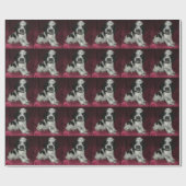 Papier Cadeau chiot américain rouan de cocker, Apollo (Plat)