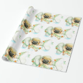 Papier Cadeau Chiot avec os (Déroulé)