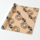 Papier Cadeau chiot Bouledogue Français (Déroulé)