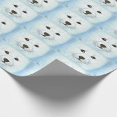 PAPIER CADEAU CHIOT DE BÉBÉ PHOQUE (Coin)