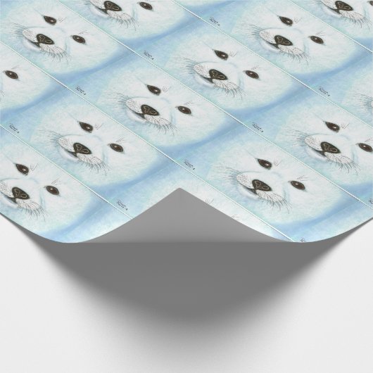 PAPIER CADEAU CHIOT DE BÉBÉ PHOQUE (Coin)