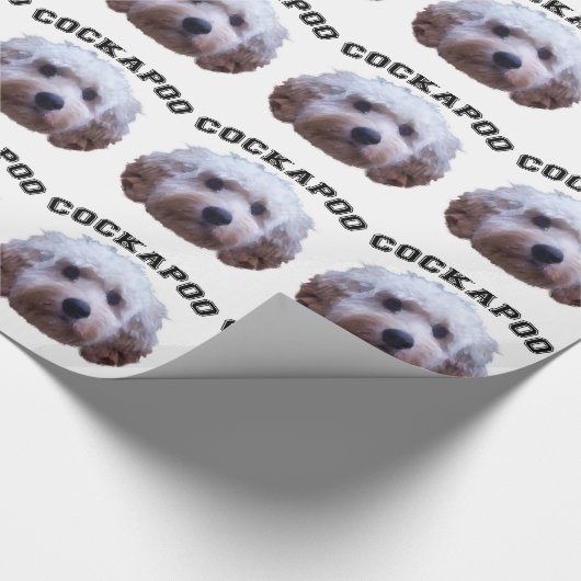 Papier Cadeau Chiot de Cockapoo (Coin)