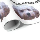 Papier Cadeau Chiot de Cockapoo (Coin rond)