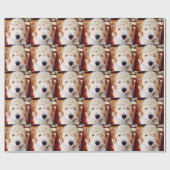 Papier Cadeau Chiot de Goldendoodle (Plat)