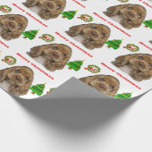 Papier Cadeau Chiot de Noël Animaux (Coin)