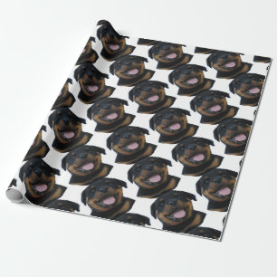 Papier Cadeau chiot de rottweiler
