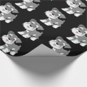 Papier Cadeau Chiot de Schnauzer miniature (Coin)