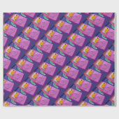 Papier Cadeau Chiot en papier d'emballage de lit (Plat)