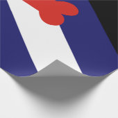 Papier Cadeau Chiot Jouer à la fierté drapeau (Coin)