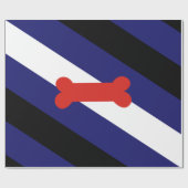 Papier Cadeau Chiot Jouer à la fierté drapeau (Plat)