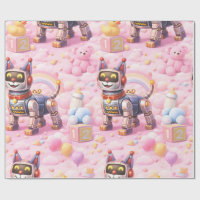 Chiot robot et doux rêves de nounours rose premium