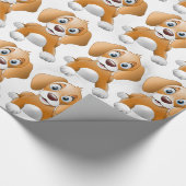 Papier Cadeau Chiot sur pierre de marbre (Coin)