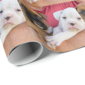 Papier Cadeau Chiots de boxeur (Coin rond)