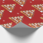 Papier Cadeau Chiots mignons personnalisés amoureux des chiens d (Coin)