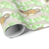 Papier Cadeau Chipmunk (Coin rond)