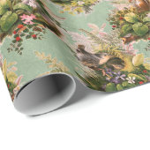 Papier Cadeau Chipmunks et oiseaux (Coin rond)