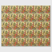 Papier Cadeau Chippendale de Noël (Plat)