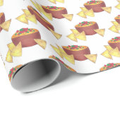 Papier Cadeau Chips Chili Con Queso Blanco Nachos Fromage Dip (Coin rond)