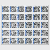 Papier Cadeau Chiropractor aime les chats (Plat)