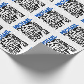 Papier Cadeau Chiropractor aime les chats (Coin)