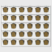 Papier Cadeau Chirurgien du cerveau (Plat)