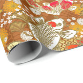 Papier Cadeau Chiyogami Yuzen Washi papier stylisé (Coin rond)