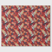 Papier Cadeau Chiyogami Yuzen Washi papier stylisé (Plat)