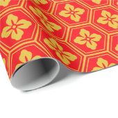 Papier Cadeau Chiyogami Yuzen Washi papier stylisé (Coin rond)